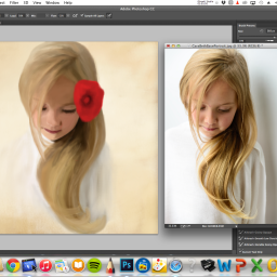 How to turn any image into a painting using the mixer brush tool, in Photoshop!